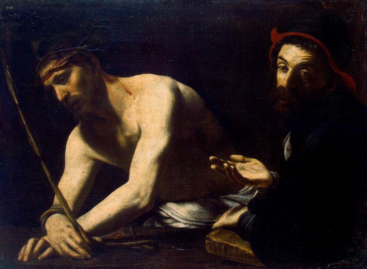 Christus und Kaiphas, 1615-1620 von Giovanni Battista Caracciolo