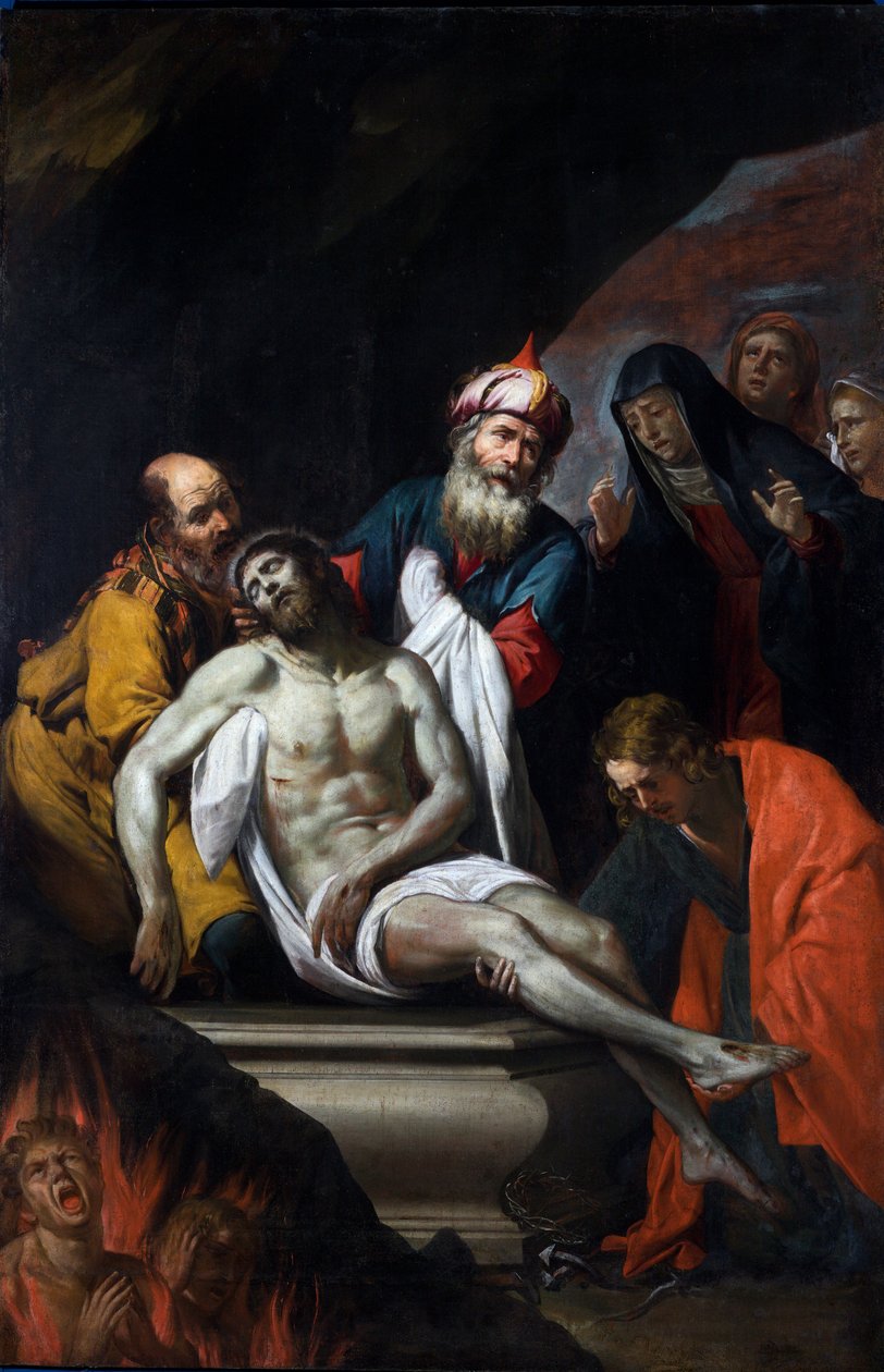 Beisetzung im Grab von Giovanni Battista Casoni