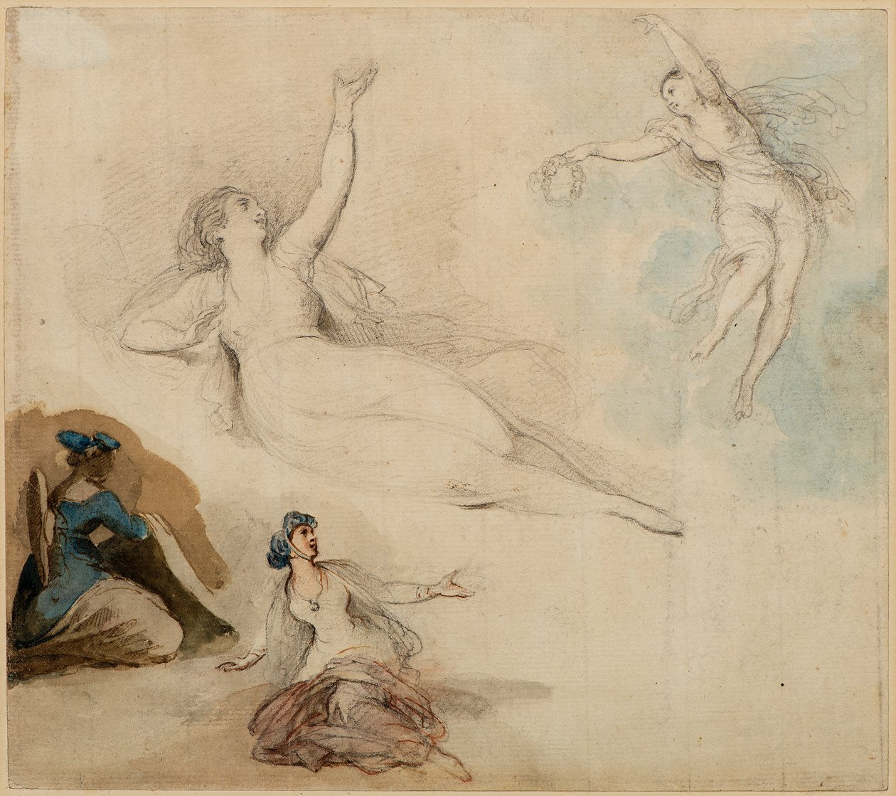 Figurenstudien von Giovanni Battista Cipriani