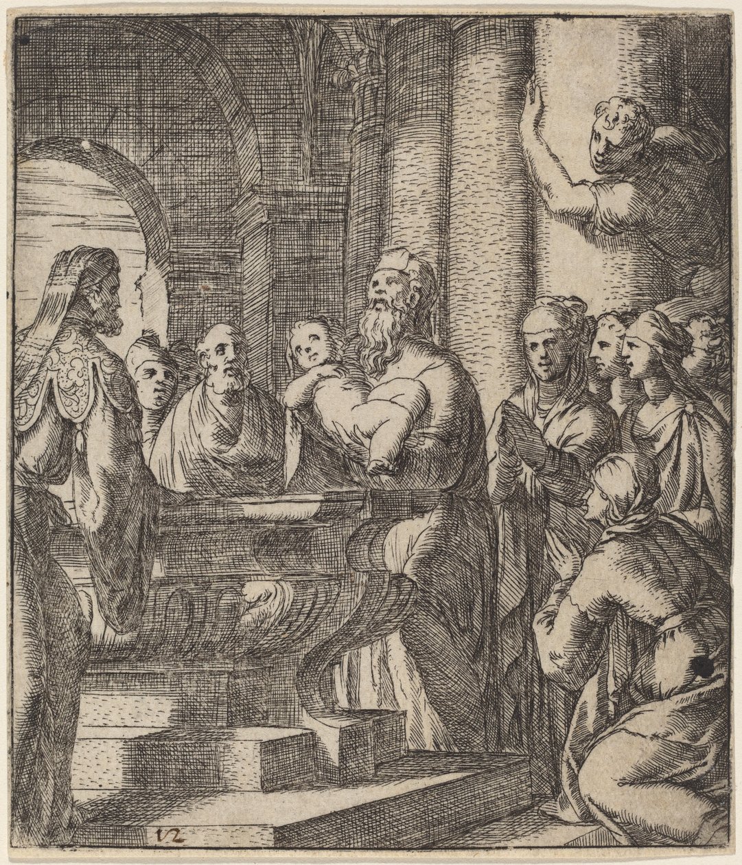 Die Taufe Christi von Giovanni Battista Fontana