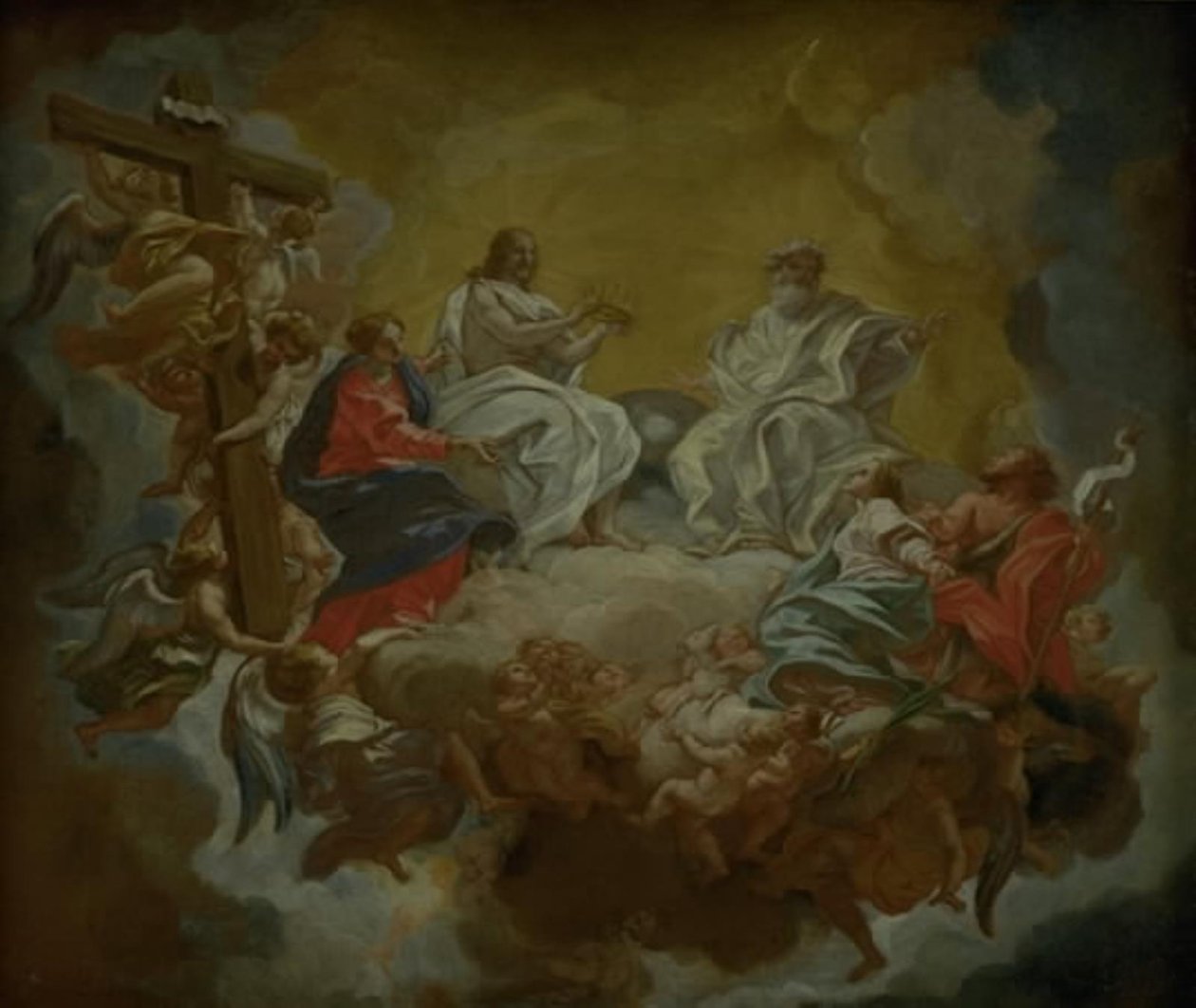 Die Heilige Agnes in Herrlichkeit von Giovanni Battista Gaulli