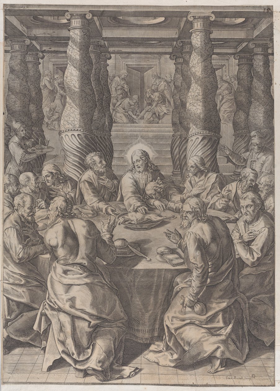 Das letzte Abendmahl von Giovanni Battista Mazza