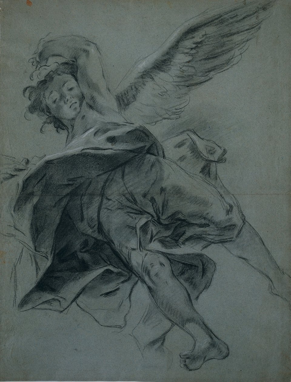Ein fliegender Engel (recto) von Giovanni Battista Piazzetta