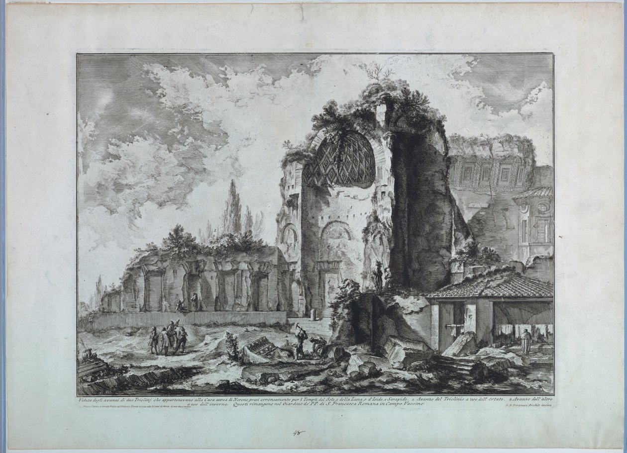 Tempel der Venus in Rom von Giovanni Battista Piranesi