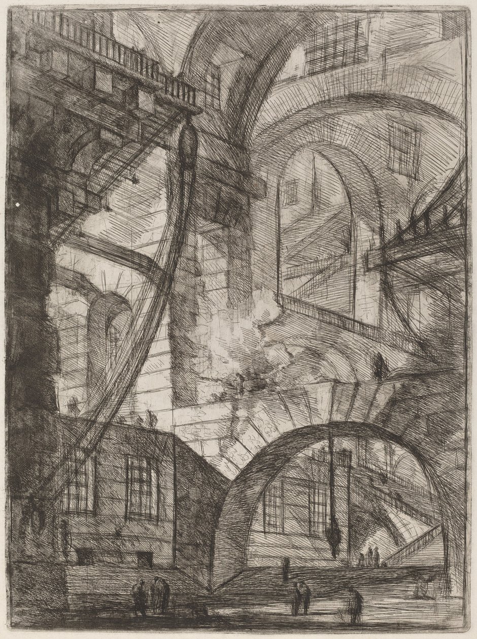 Das rauchende Feuer von Giovanni Battista Piranesi