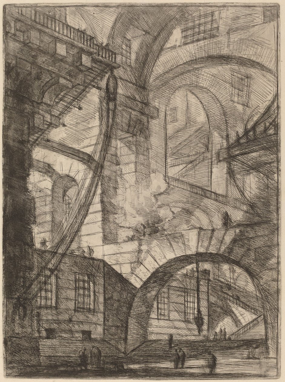 Das rauchende Feuer von Giovanni Battista Piranesi