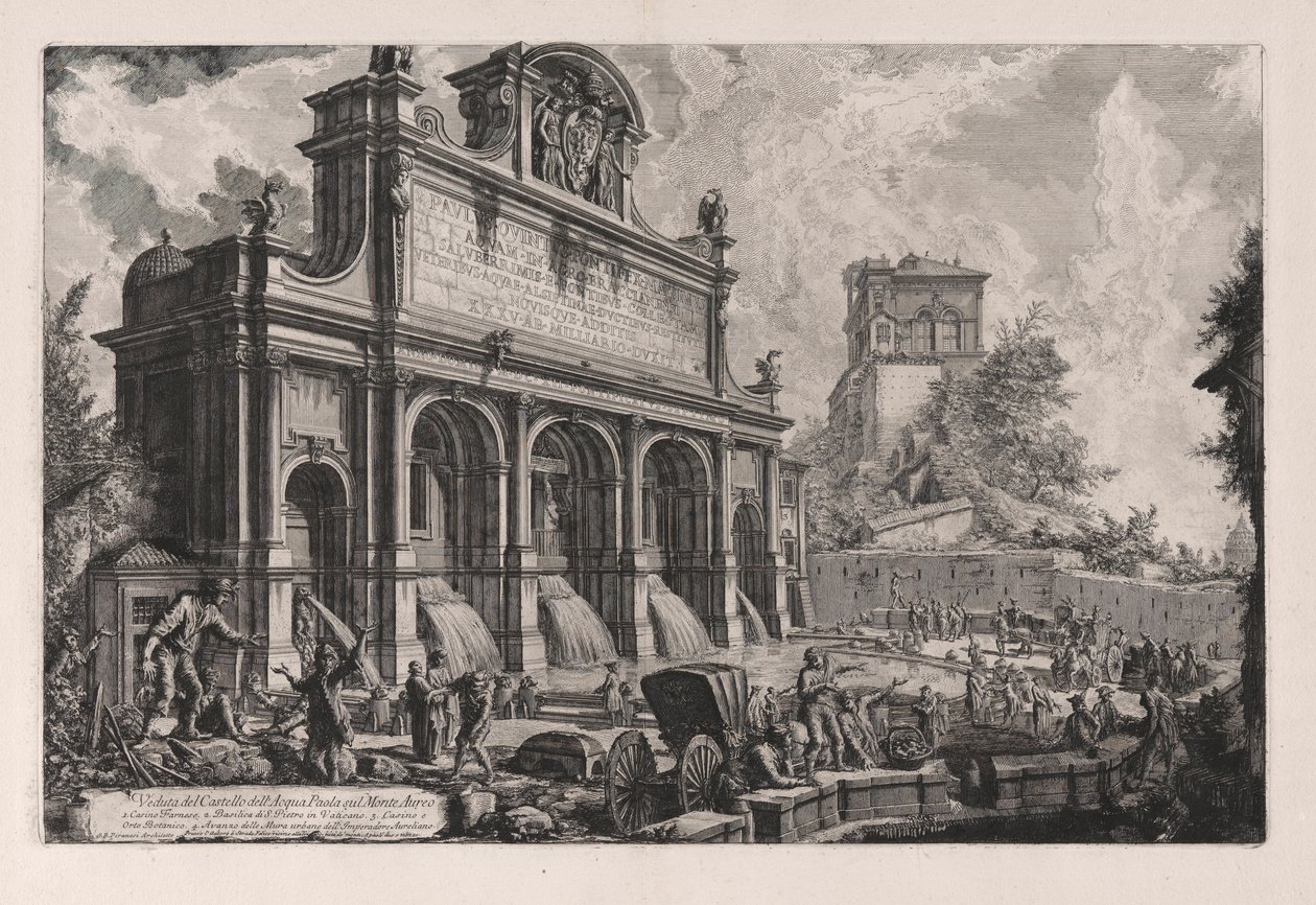 Ansicht des Castello dell von Giovanni Battista Piranesi