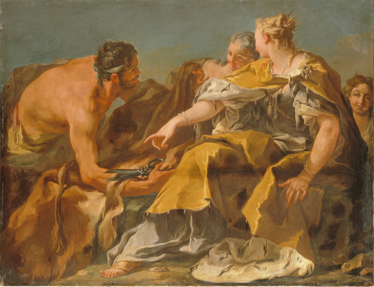 Dido baut Karthago von Giovanni Battista Pittoni