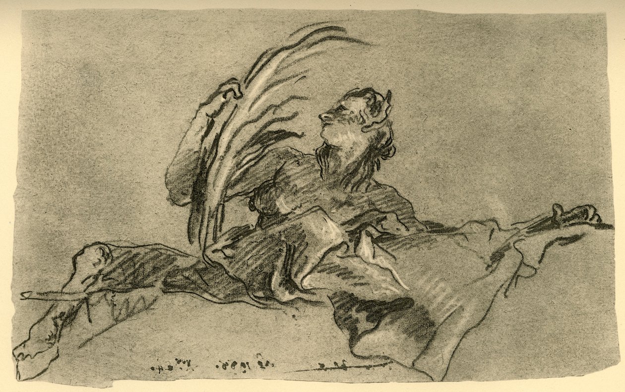 Weiblicher Faun, um 1761, 1928 von Giovanni Battista Tiepolo