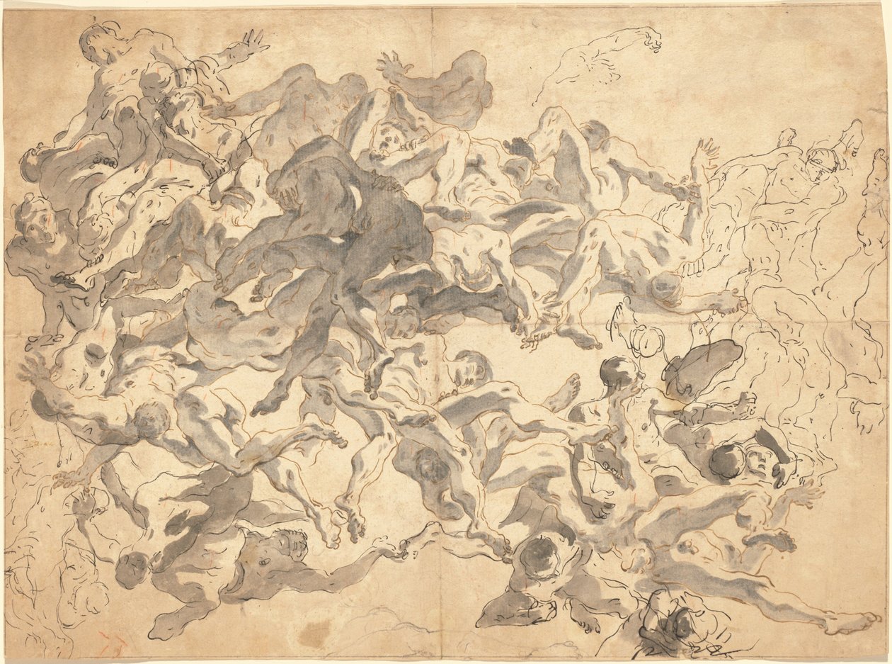 Der Sturz der rebellischen Engel von Giovanni Battista Tiepolo