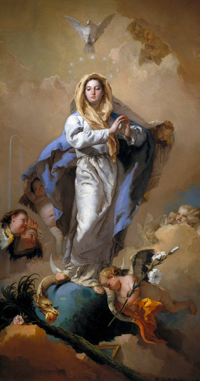 Die Unbefleckte Empfängnis, 1767-9 von Giovanni Battista Tiepolo