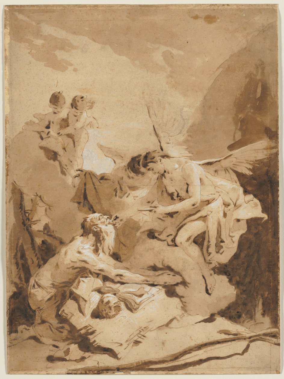 Die letzte Kommunion des Heiligen Hieronymus von Giovanni Battista Tiepolo