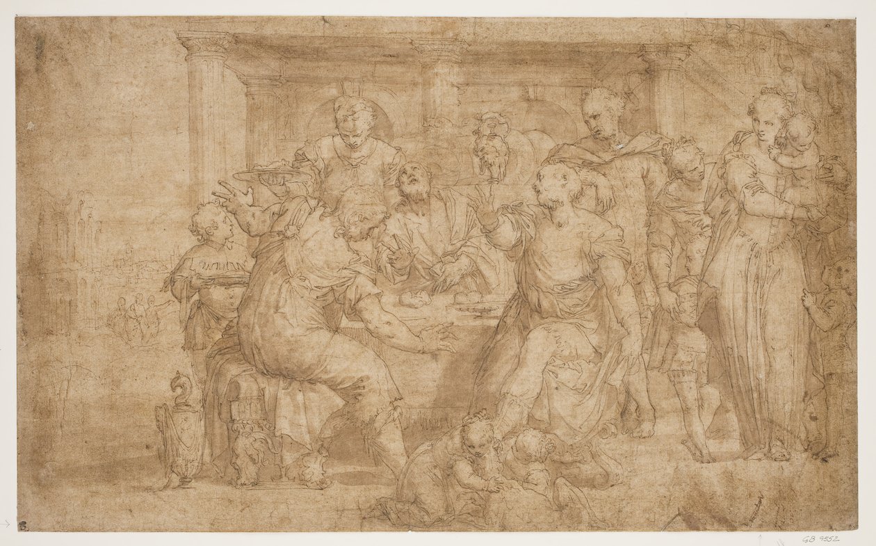 Das Abendmahl in Emmaus von Giovanni Battista Zelotti