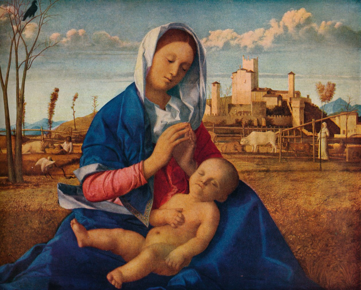 Madonna der Wiese, ca. 1500 von Giovanni Bellini