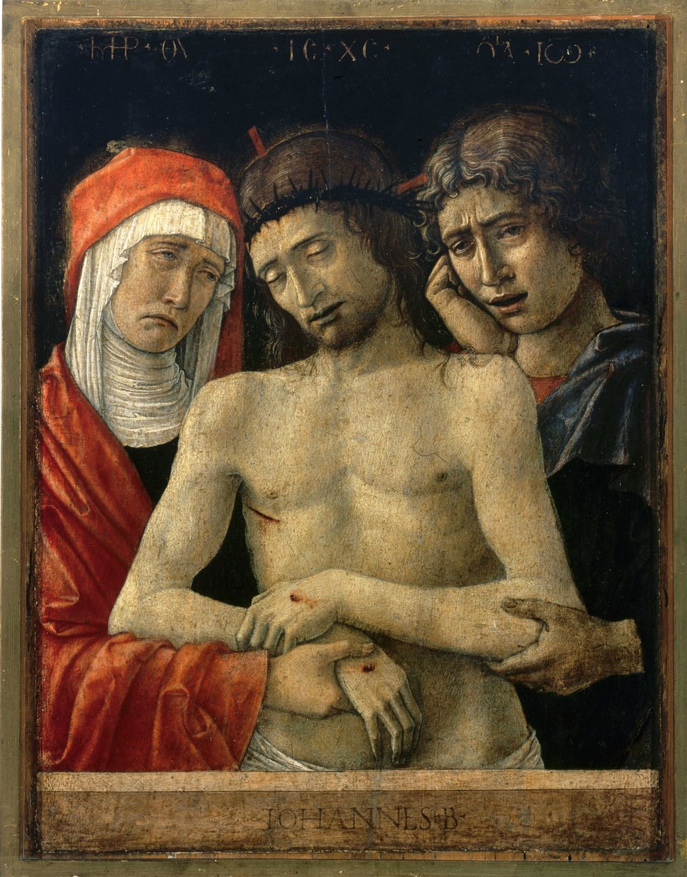 Pieta mit der Jungfrau und St. Johannes von Giovanni Bellini