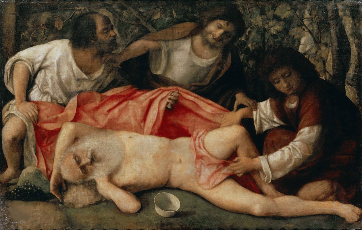 Die Trunkenheit Noahs, ca. 1515 von Giovanni Bellini