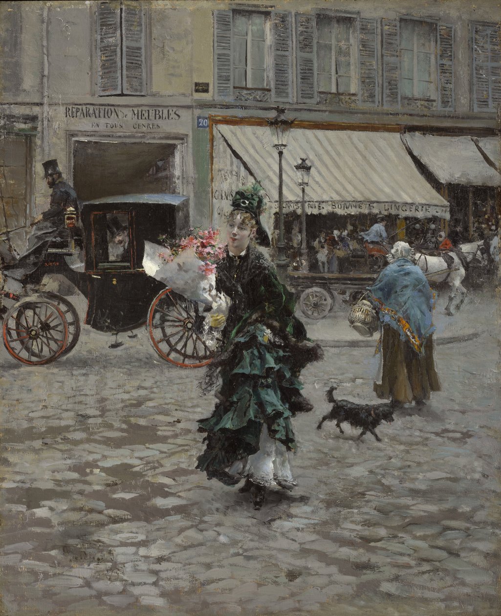 Straßenüberquerung von Giovanni Boldini