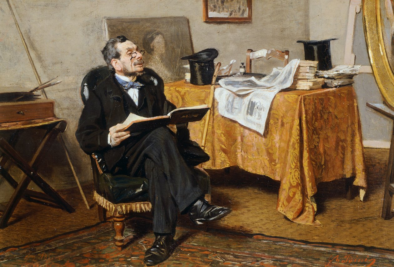 Interieur mit Figur, von Giovanni Boldini von Giovanni Boldini