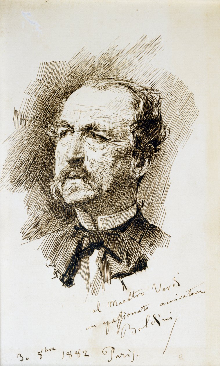 Porträt von Emanuele Muzio von Giovanni Boldini