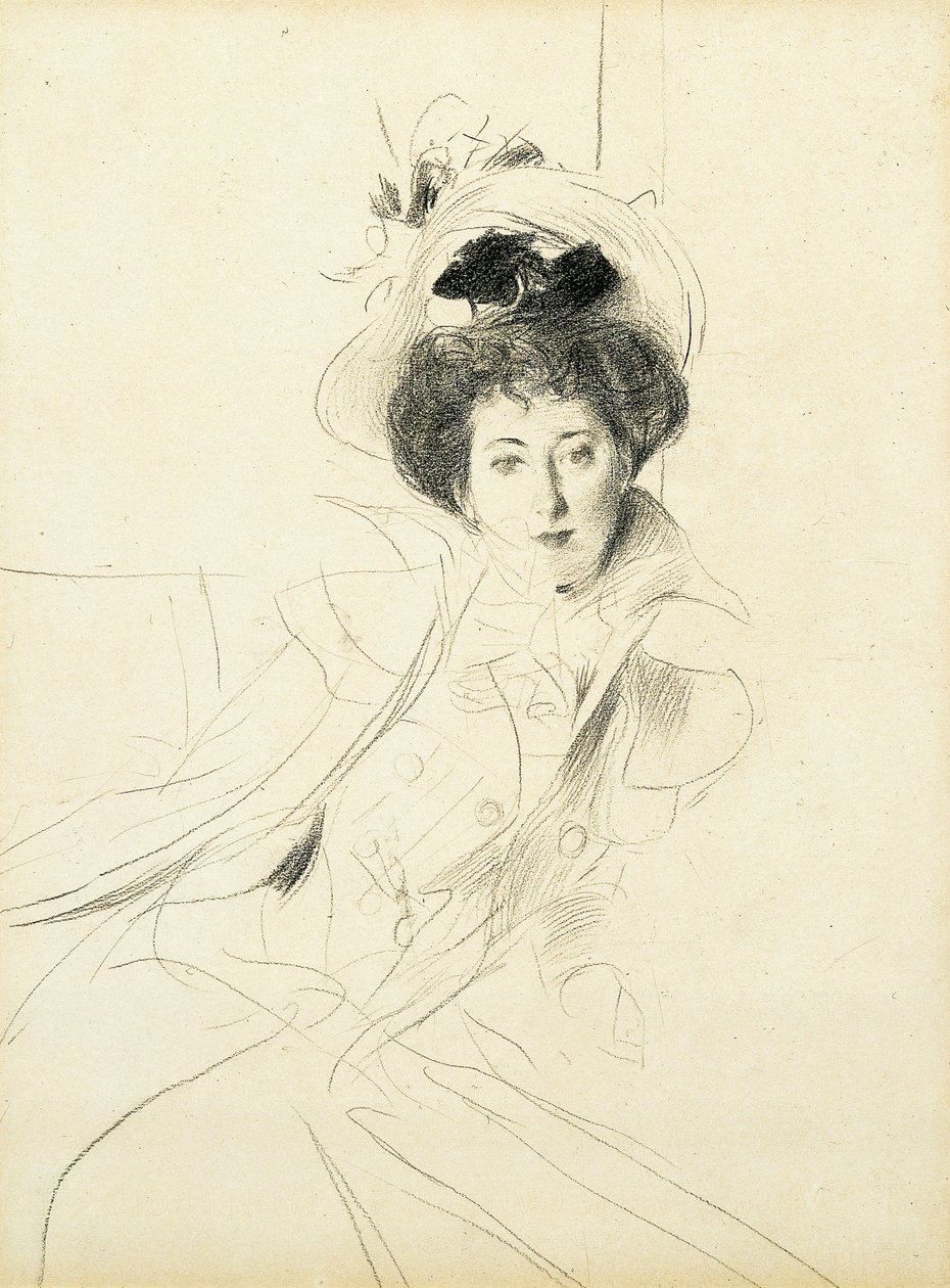 Studie der Prinzessin Niscemi von Giovanni Boldini