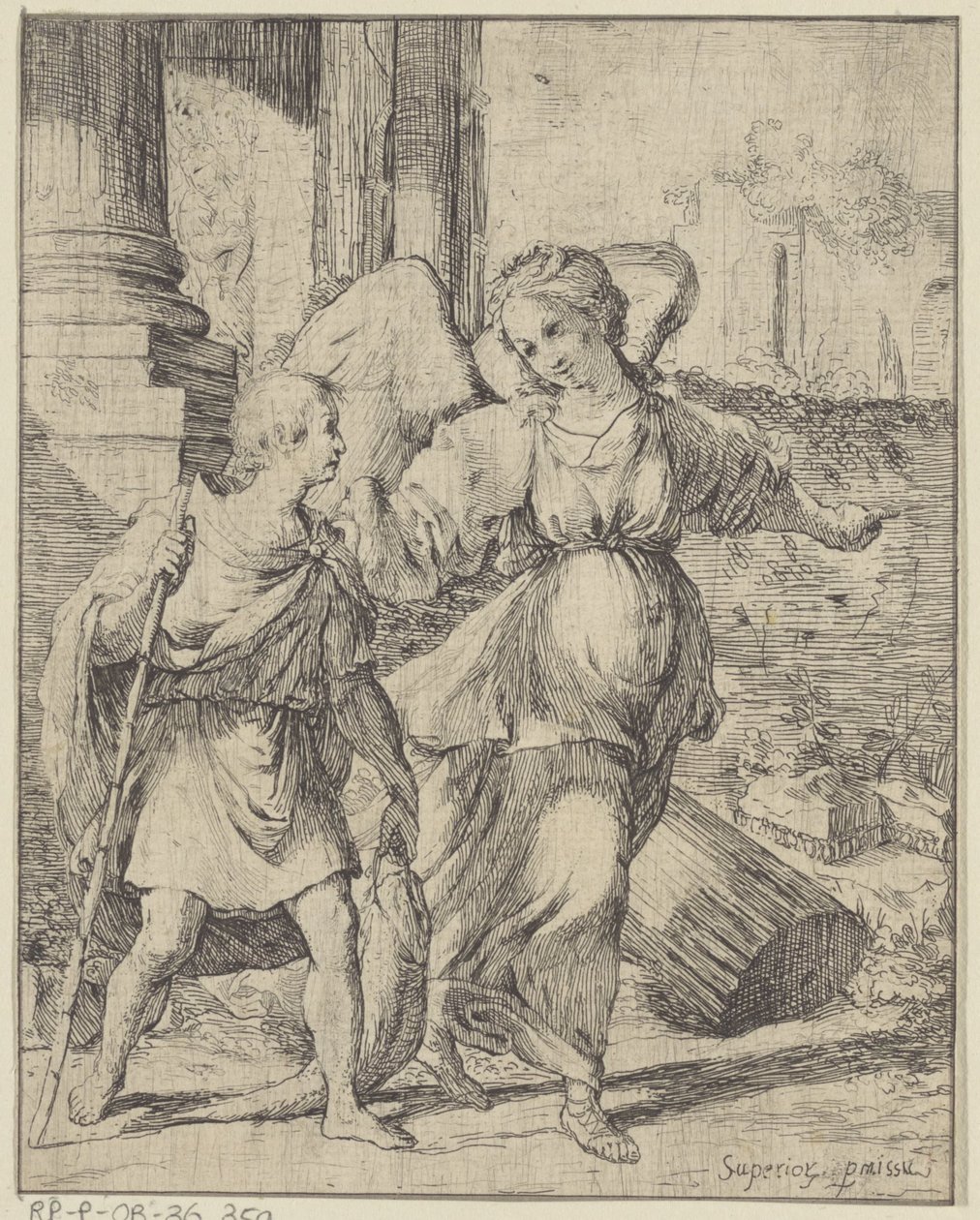 Tobias und der Engel von Giovanni Citosibio Guidi
