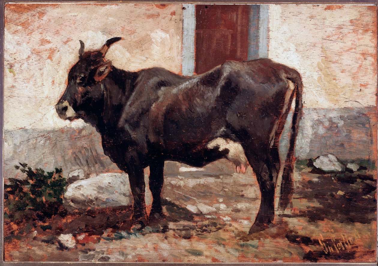 Braune Kuh von Giovanni Fattori