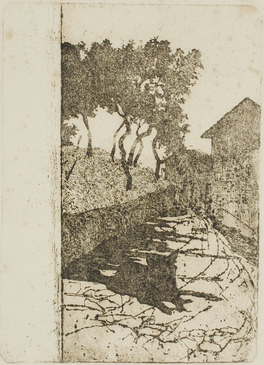 Der schwarze Hund von Giovanni Fattori