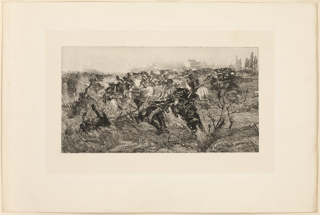 Der Kavallerieangriff von Giovanni Fattori