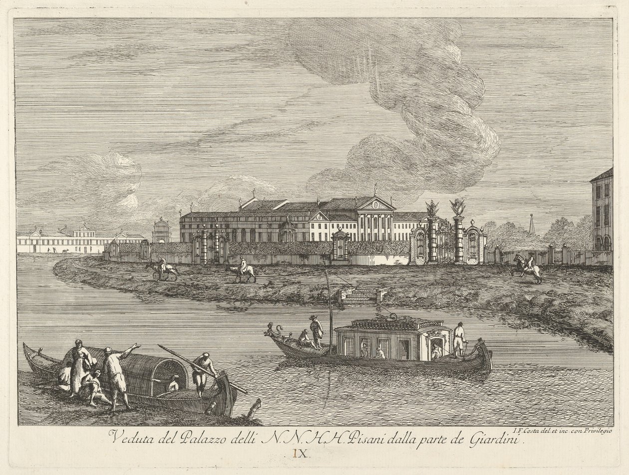 Ansicht der Villa Pisani von Giovanni Francesco Costa