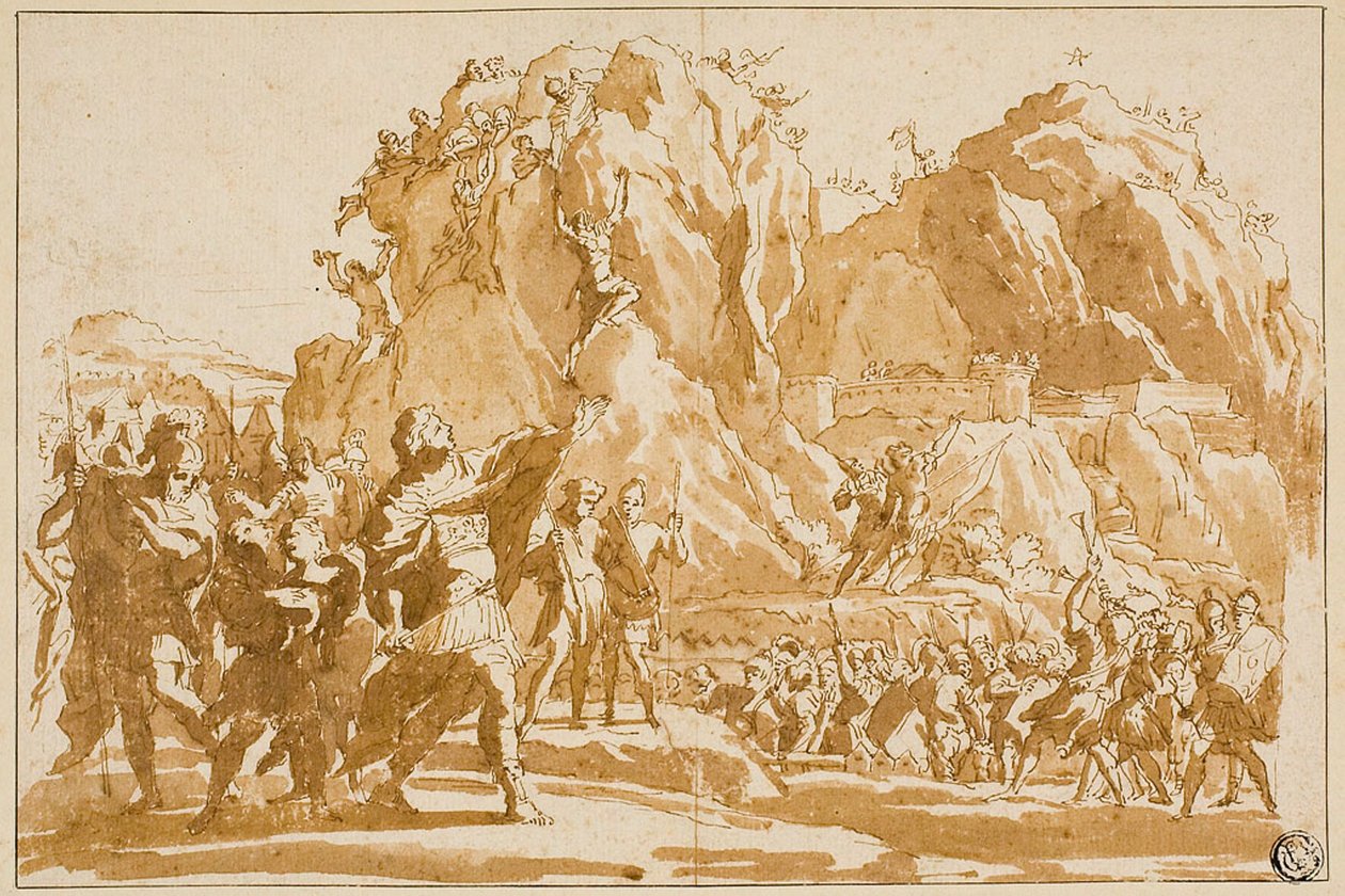 Belagerung von Jericho von Giovanni Francesco Grimaldi