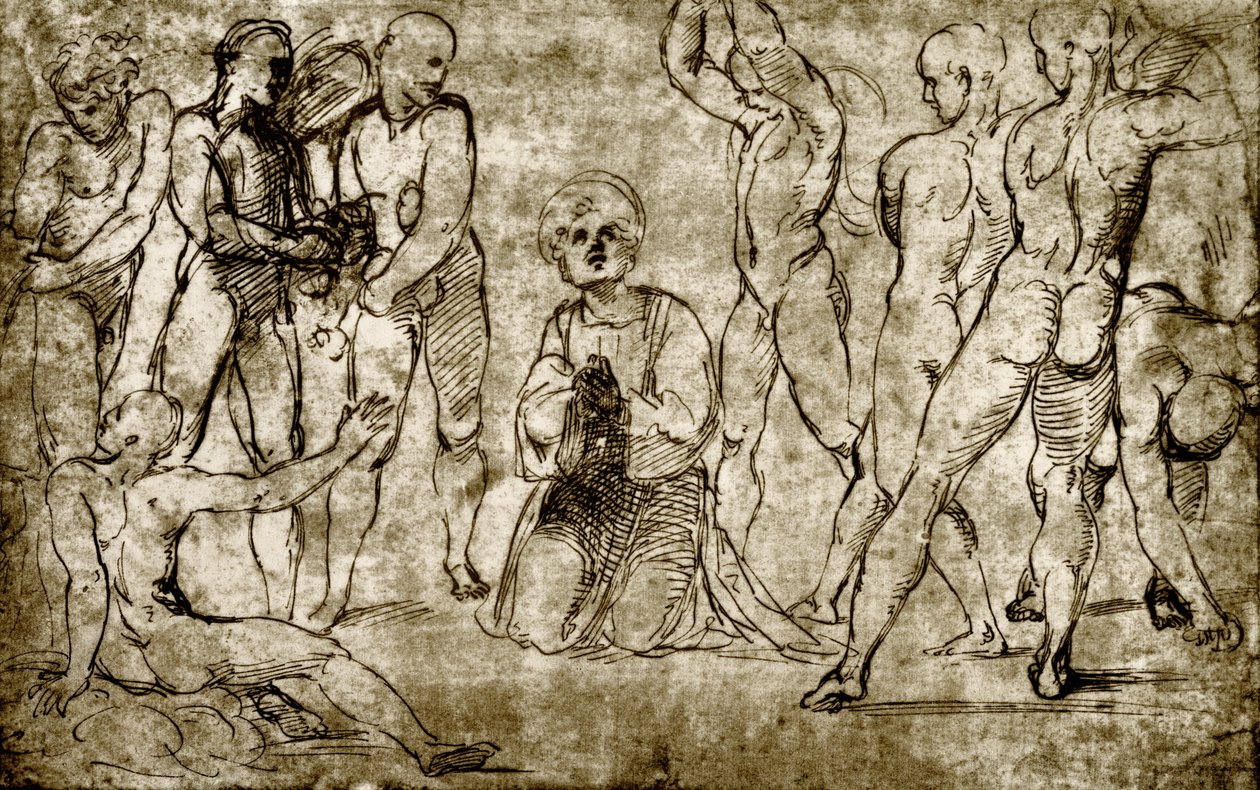 Steinigung des Heiligen Stephanus von Giovanni Francesco Penni
