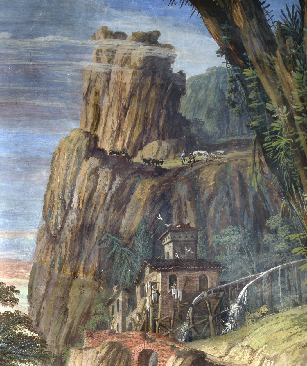 Mühle (Detail) von Giovanni Ghisolfi