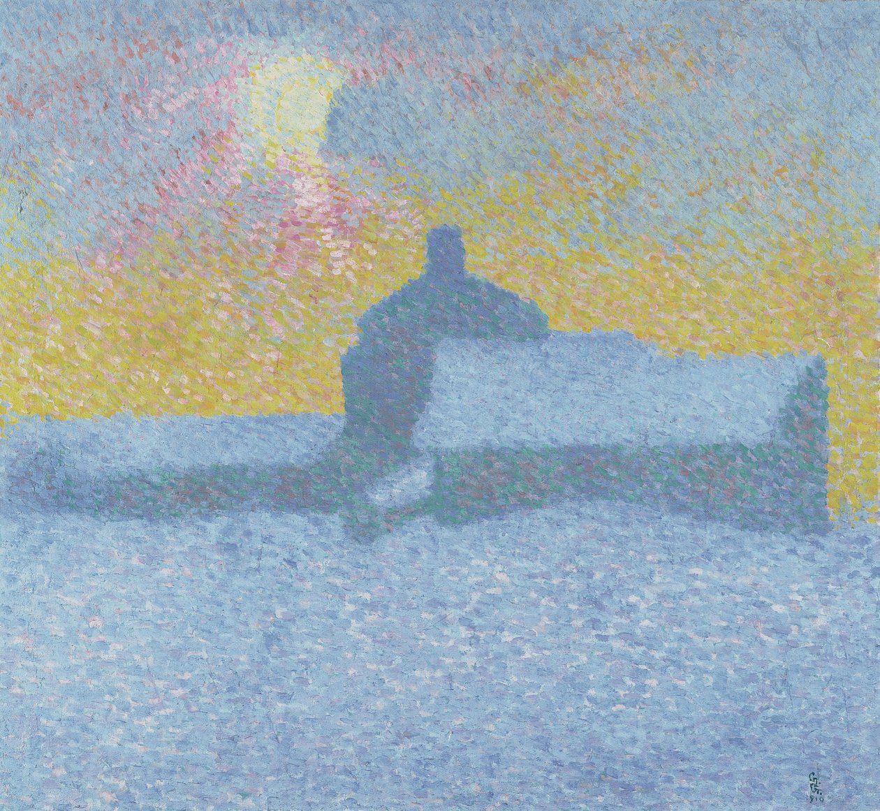 Winternebel in Maloja von Giovanni Giacometti