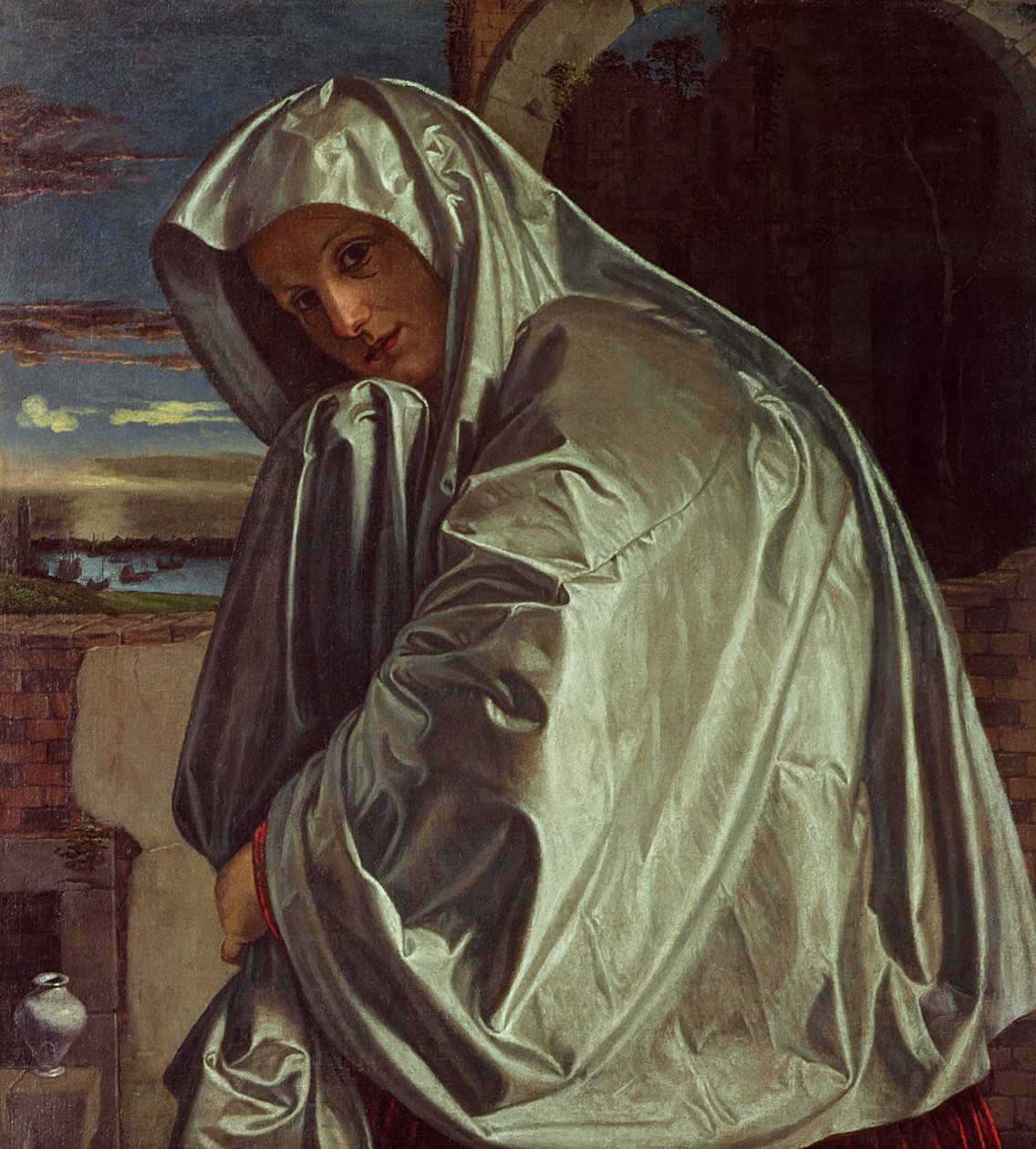 St. Maria Magdalena nähert sich dem Grab von Giovanni Girolamo Savoldo