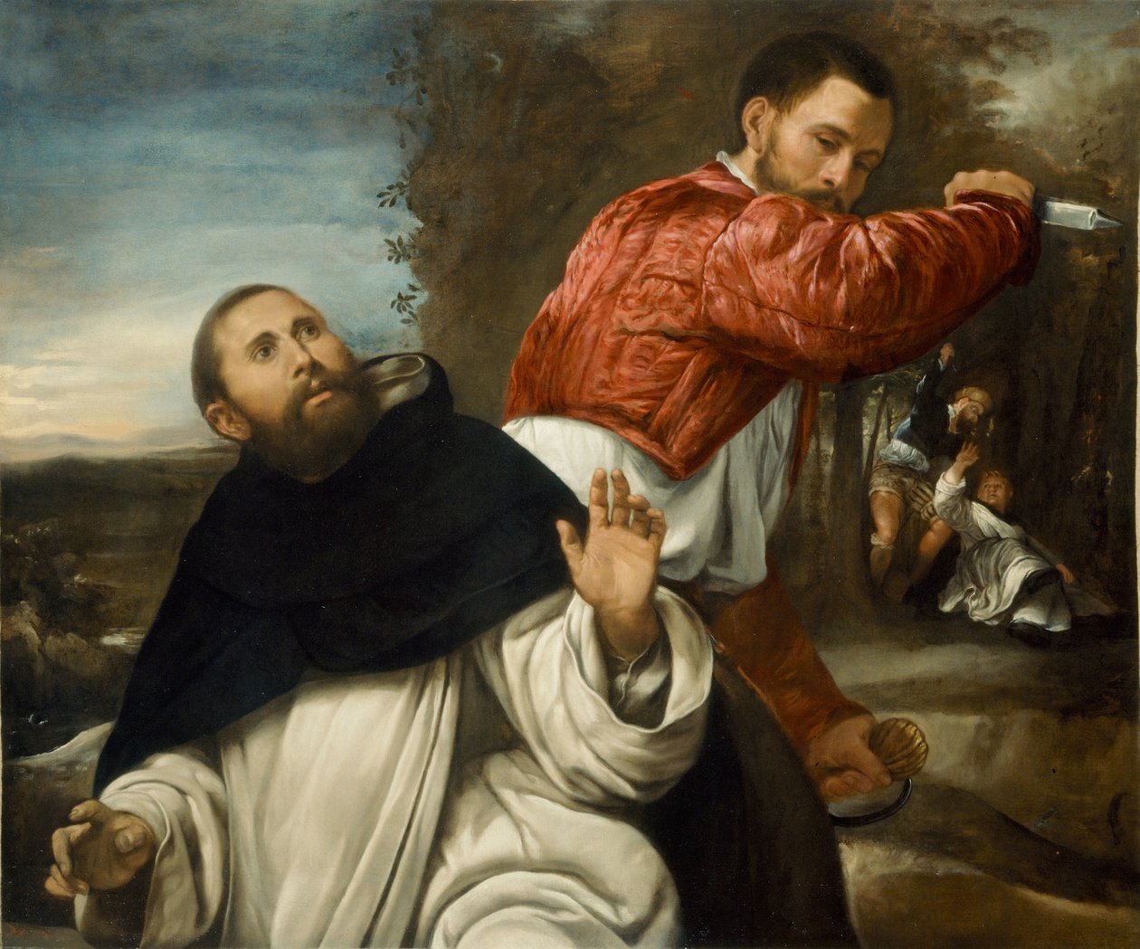 Der Tod des heiligen Petrus Martyr von Giovanni Girolamo Savoldo