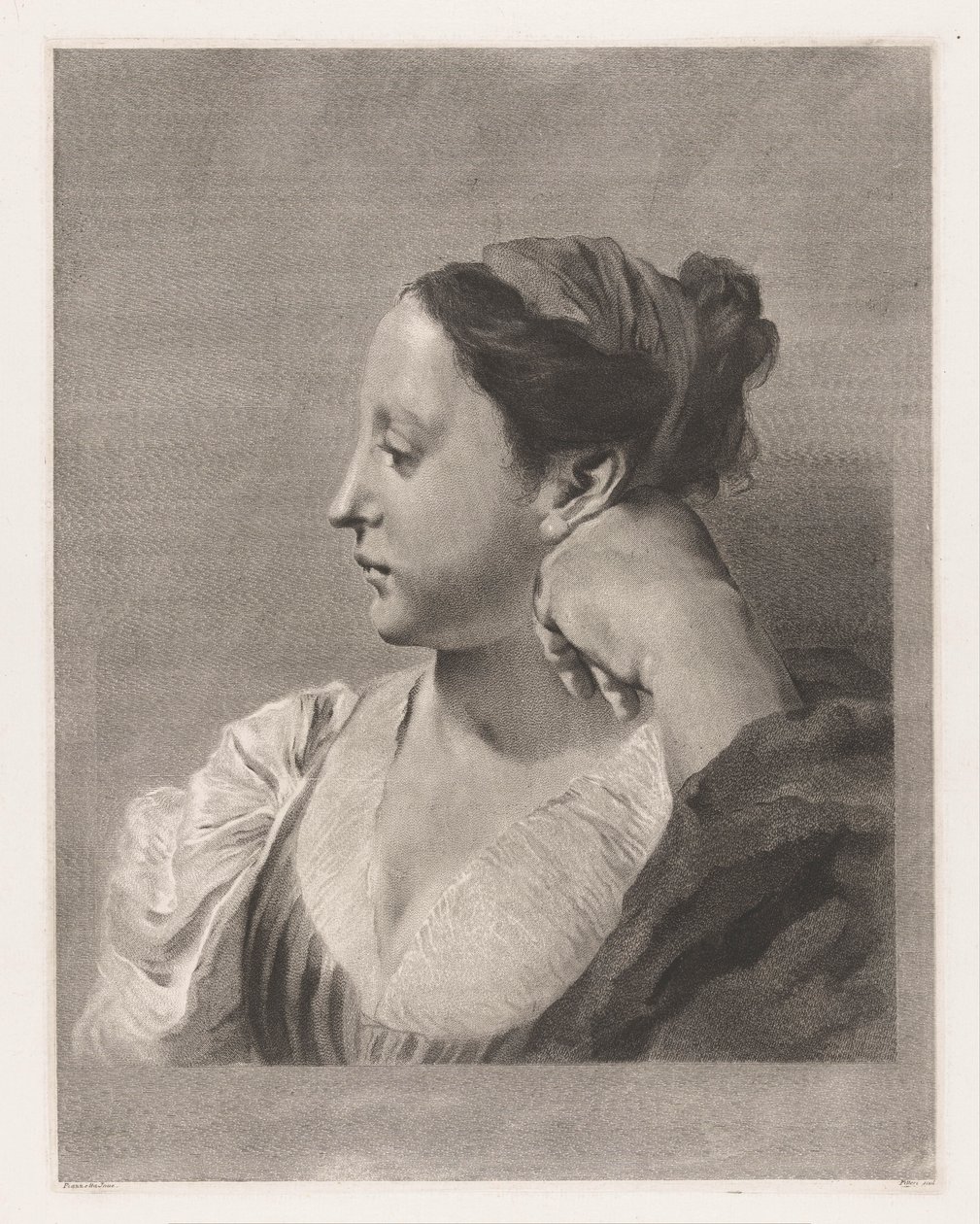 Porträt einer jungen Frau von Giovanni Marco Pitteri