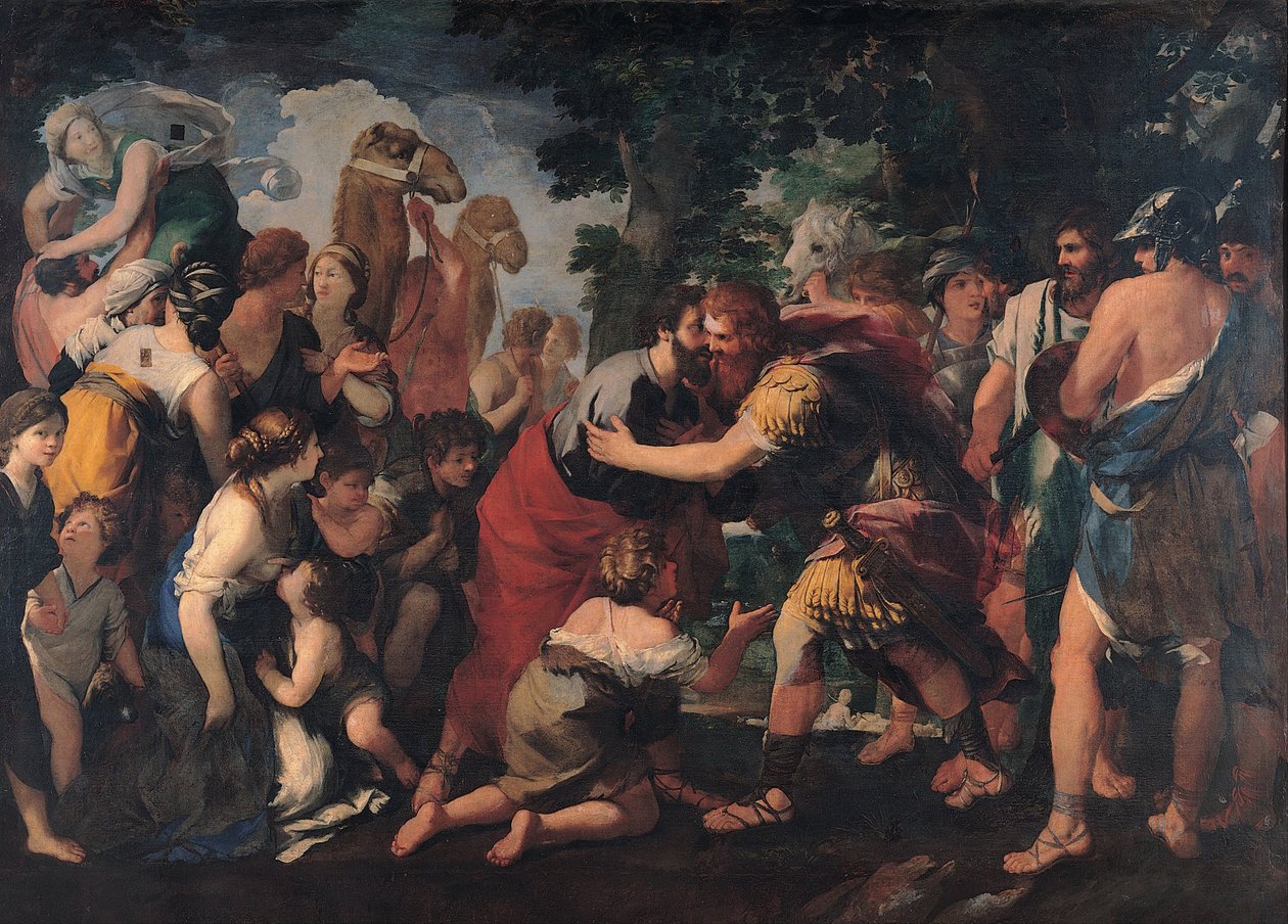 Begegnung zwischen Esau und Jakob, 1636-1641 von Giovanni Maria Bottala
