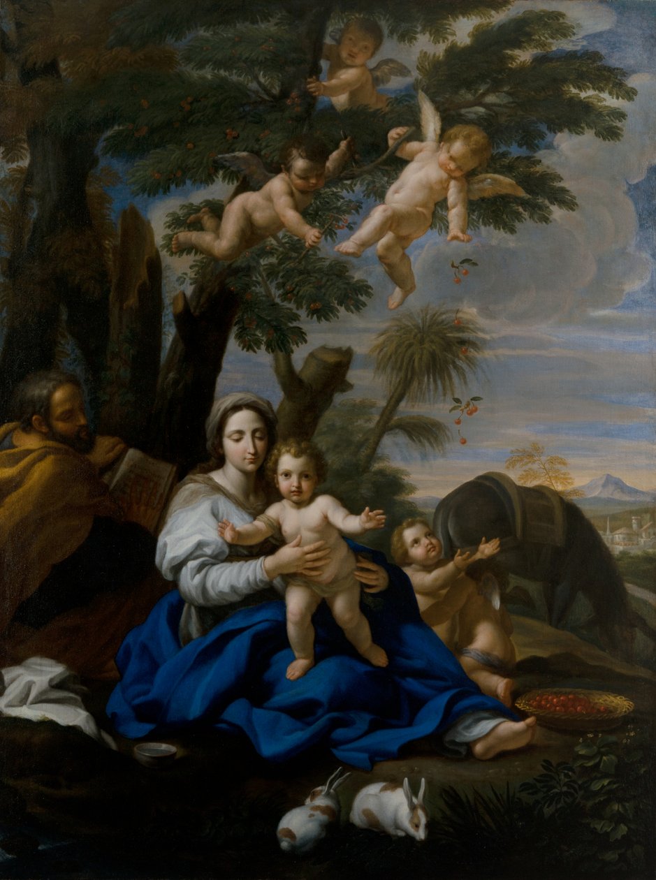 Die Rast auf der Flucht von Giovanni Maria Morandi