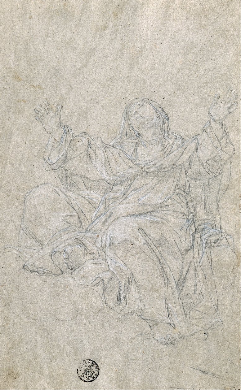 Studie für die Heilige Katharina von Giovanni Odazzi