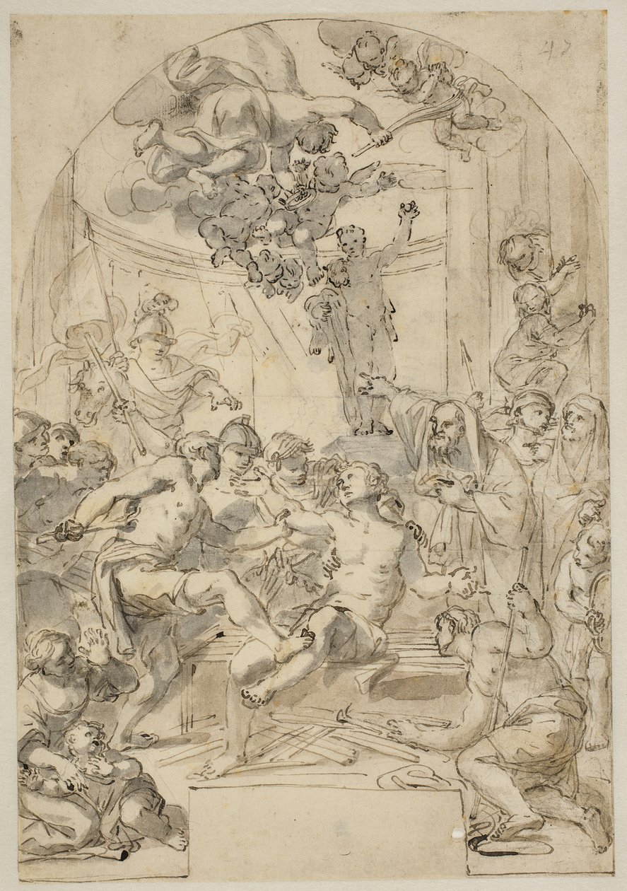 Das Martyrium des Heiligen Laurentius von Giovanni Odazzi