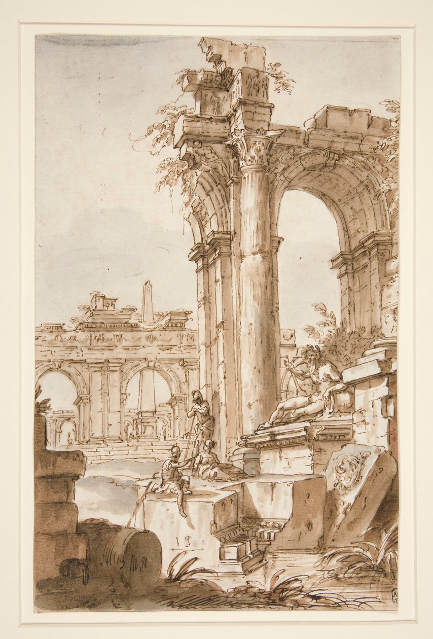 Ein römisches Capriccio von Giovanni Paolo Panini