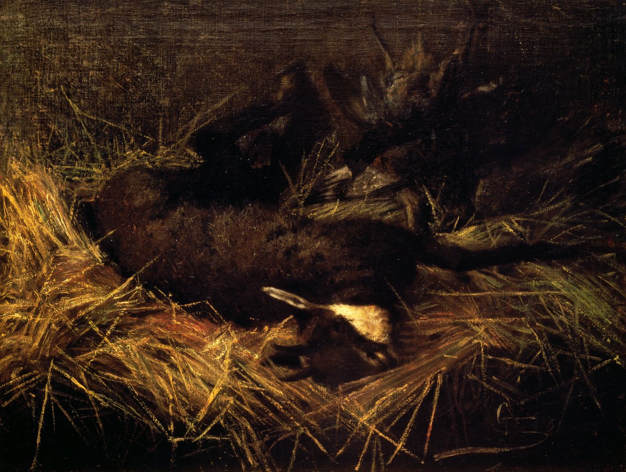 Toter Gämse von Giovanni Segantini