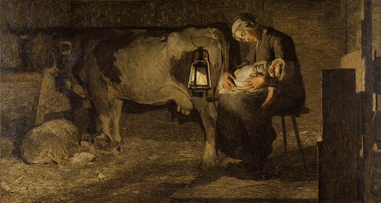 Le due madri Die zwei Mütter, 1889 von Giovanni Segantini