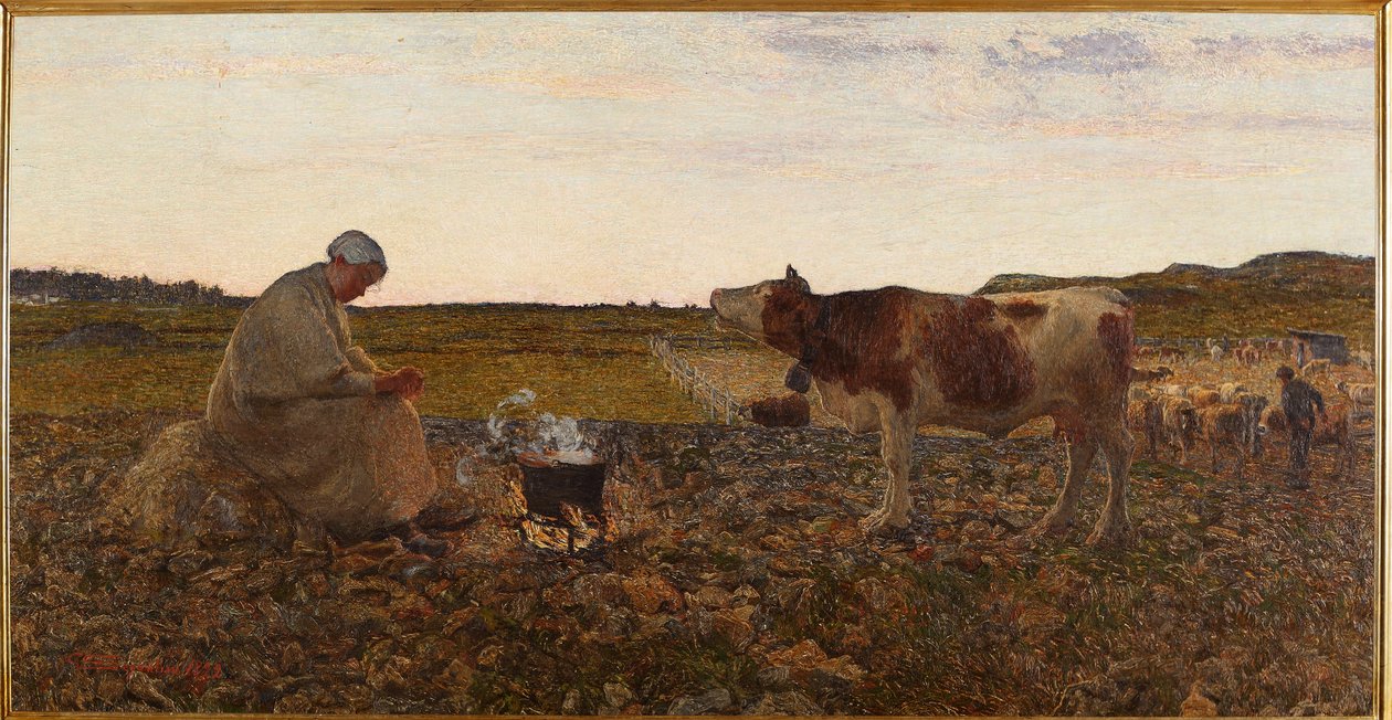 Die traurige Stunde von Giovanni Segantini
