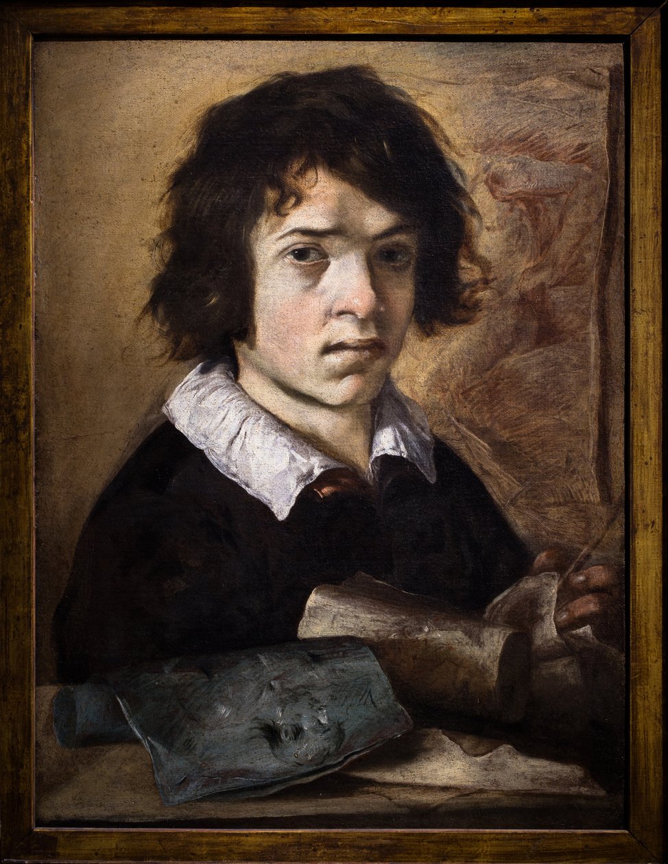 Porträt eines jungen Zeichners von Giovanni Serodine
