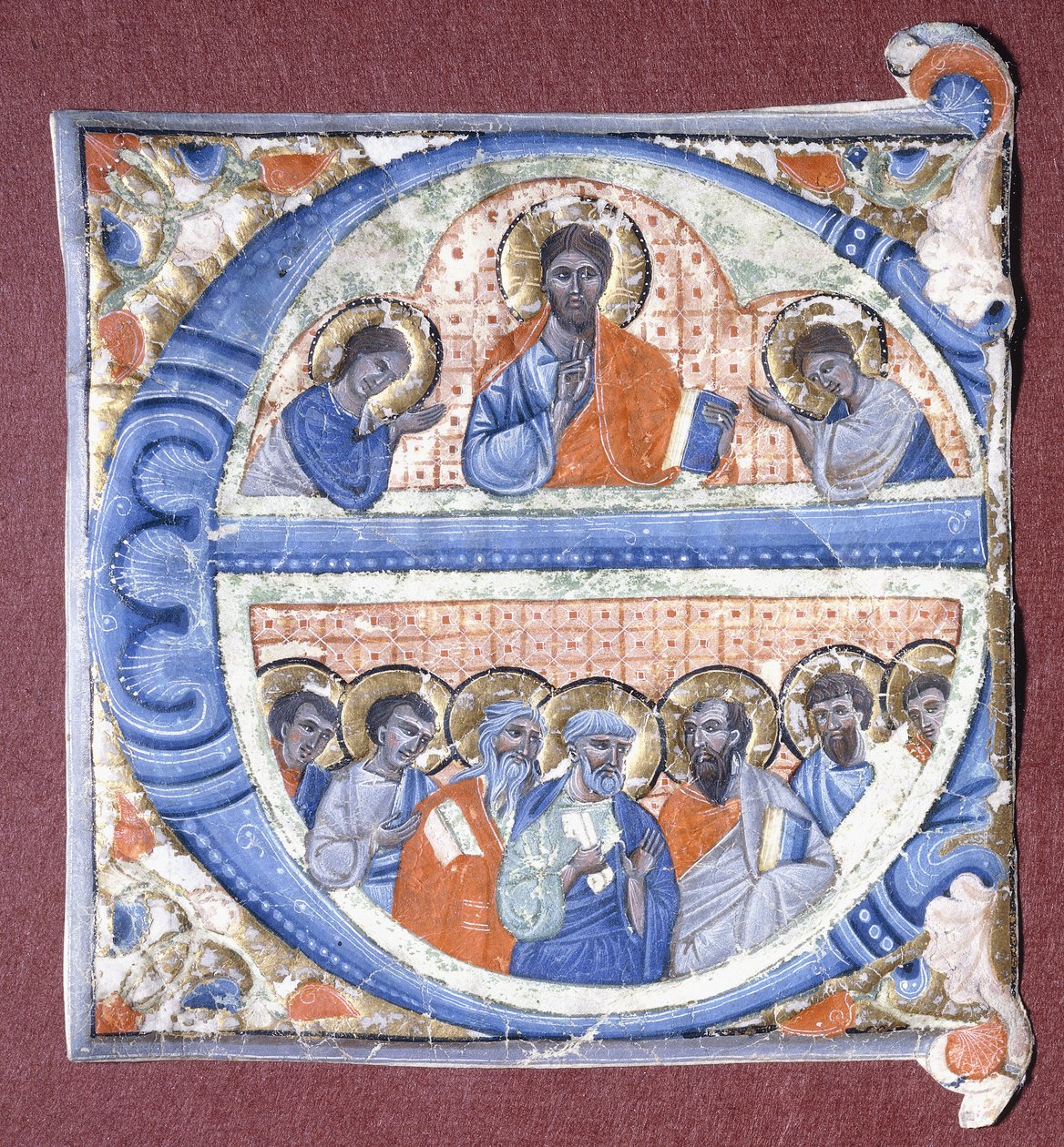 Christus segnet die Apostel, ca. 1260-1270 von Giovanni da Gaibana