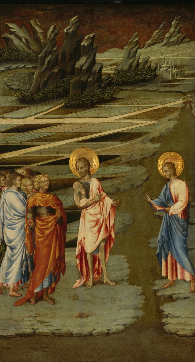 Ecce Agnus Dei, 1455-1460 von Giovanni di Paolo