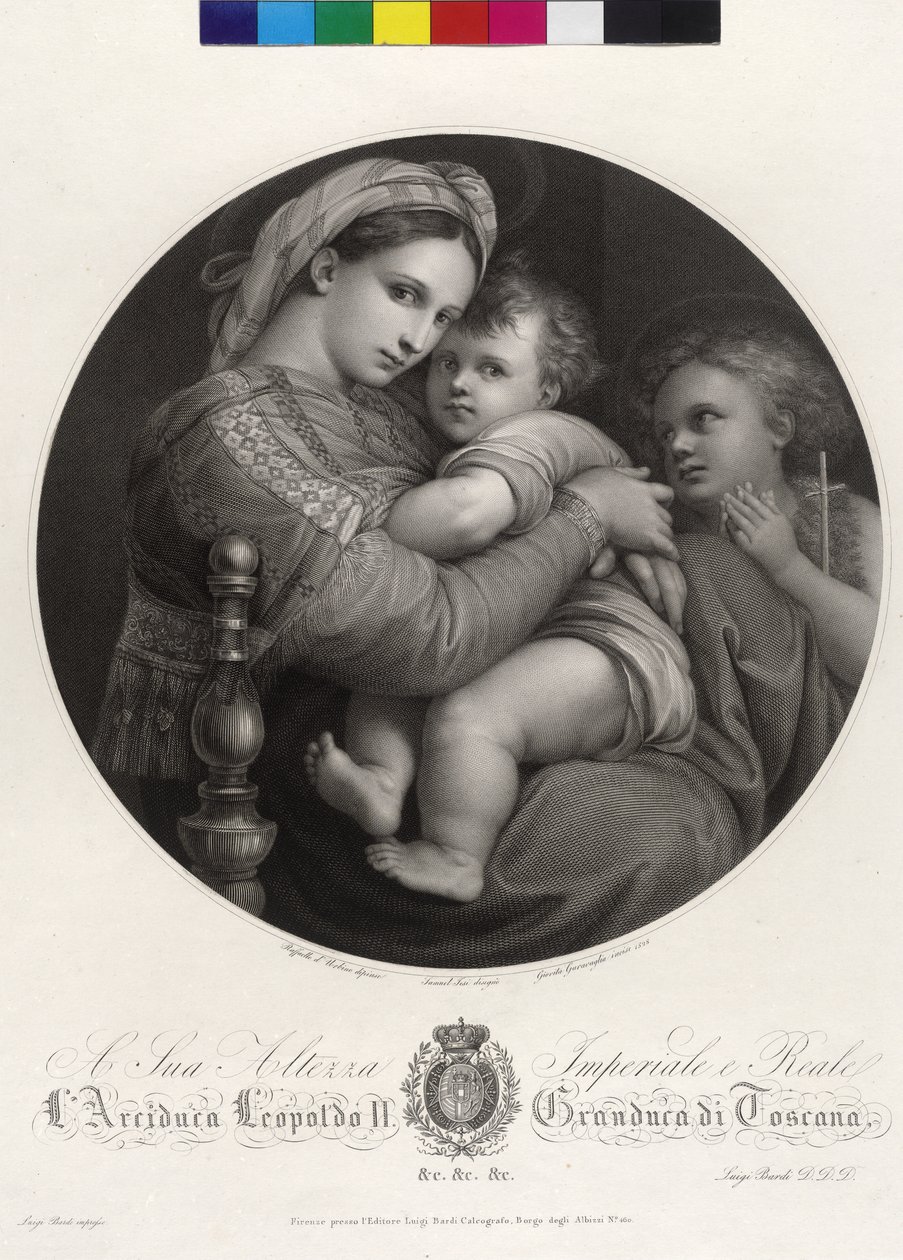 Maria mit Kind - Madonna della Sedia von Giovita Garavaglia