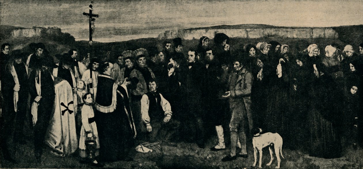 Beerdigung in Ornans, ca. 1850, 1935 von Giraudon