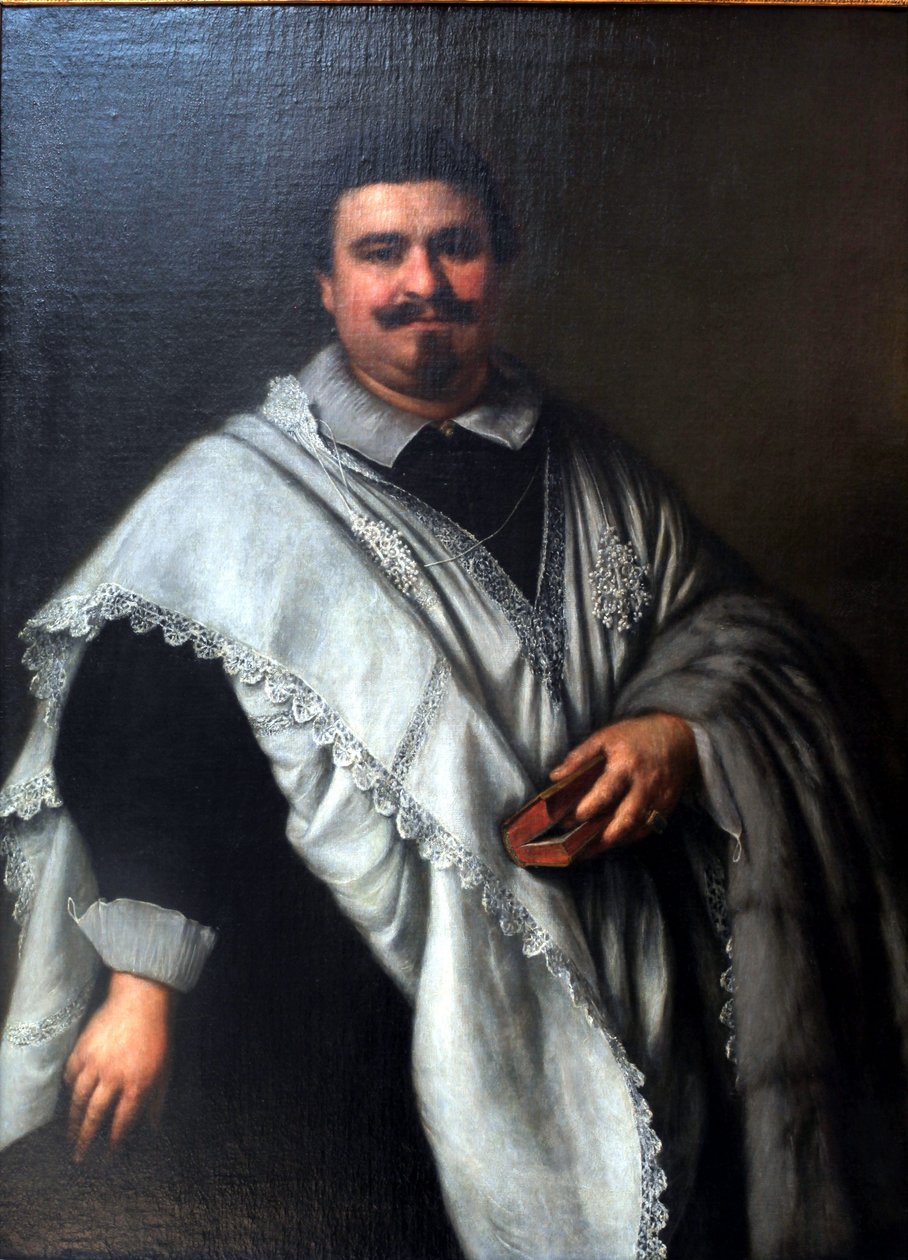 Porträt eines Kanonikers von Girolamo Forabosco
